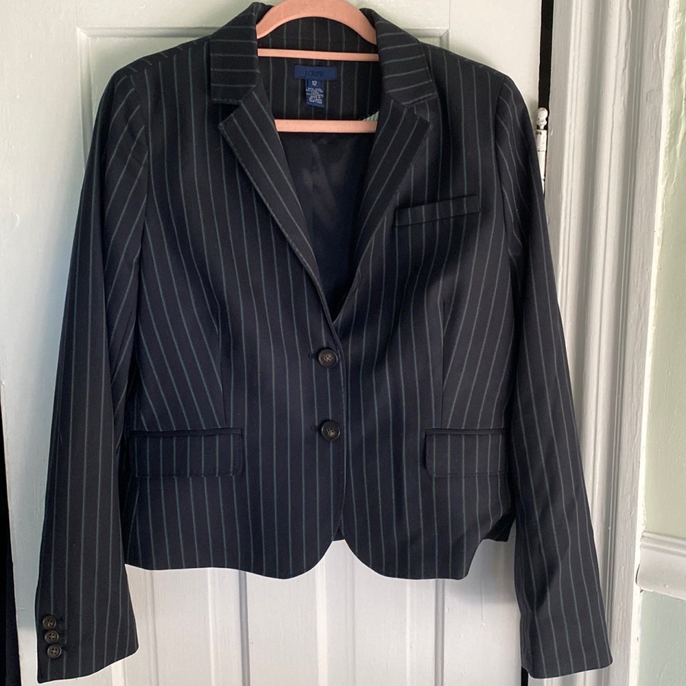 Striped J Crew Blazer EUC